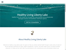 Tablet Screenshot of healthylivingll.com